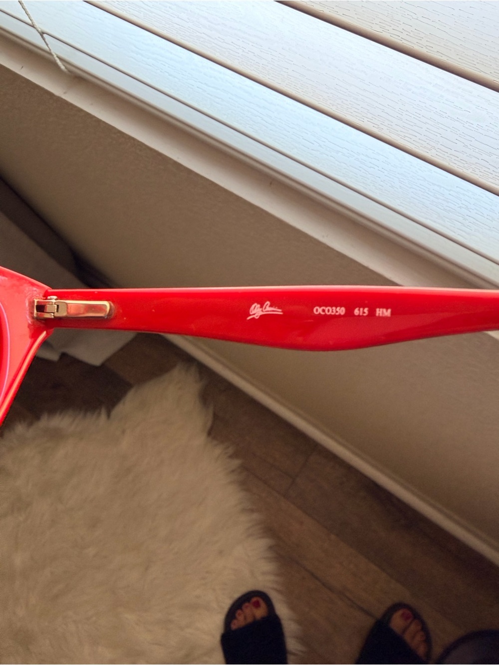 Oleg Cassini Bold Red Glasses - Picture 12 of 13